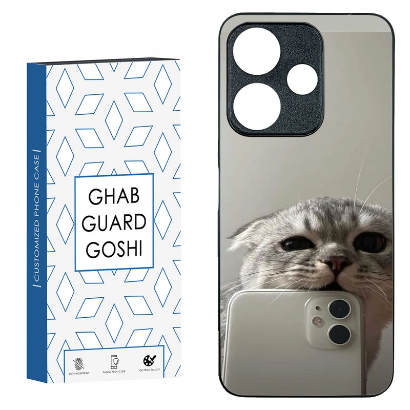 کاور قاب گارد گوشی طرح گربه سلفی کد TPU-206 مناسب برای گوشی موبایل شیائومی  REDMI 13  
