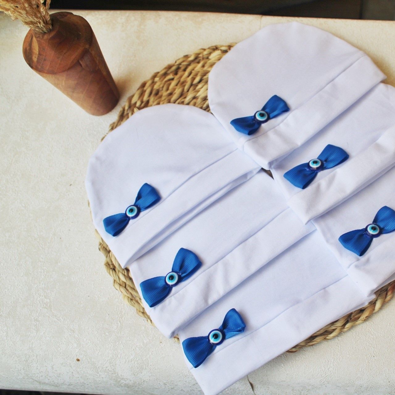 کلاه نوزادی ریماز مدل چشم نظر کد m804 - - 5