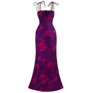 پیراهن یقه دکلته زنانه مدل Beutyflower