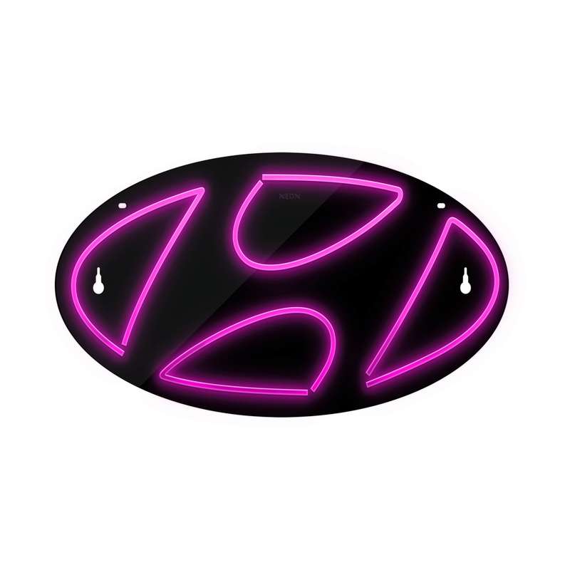 چراغ دیواری نئون دیزاین طرح Hyundai-BL_PN