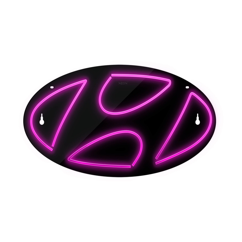 چراغ دیواری نئون دیزاین طرح Hyundai-BL_PN