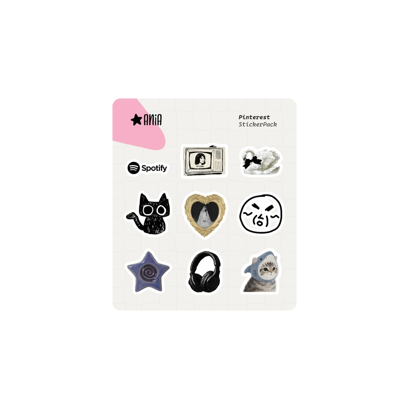 برچسب آنیا طرح Pinterest