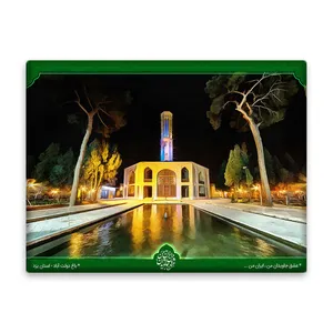کاشی اطلس آبی طرح باغ دولت آباد استان یزد مدل T5542