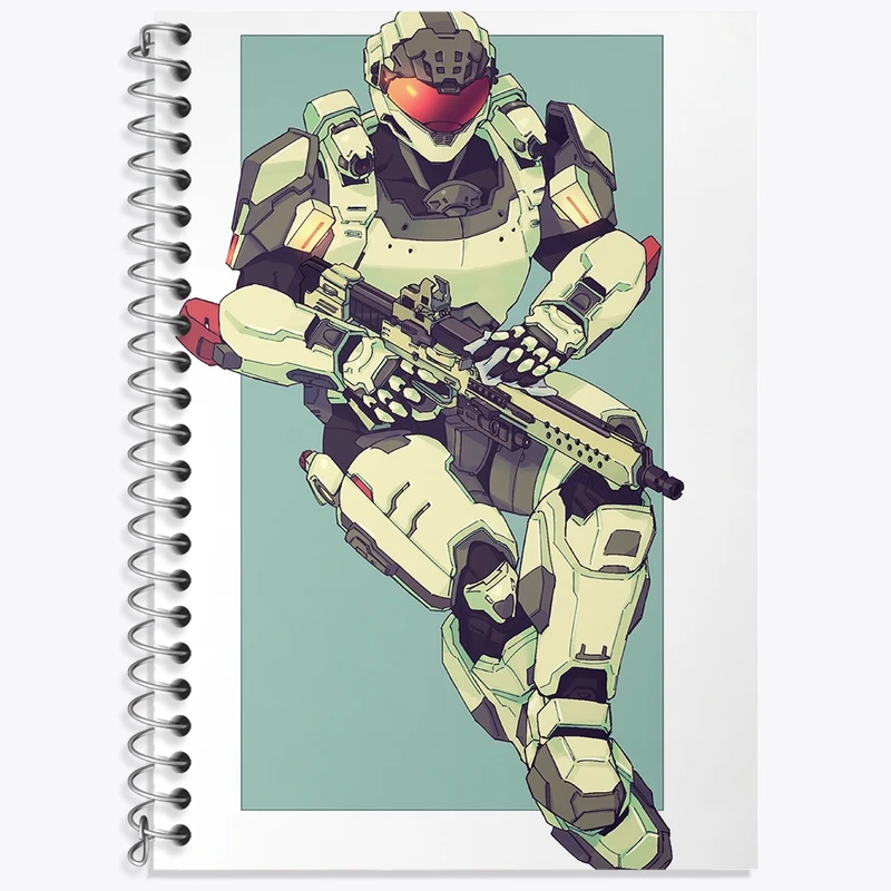 دفتر لغت 50 برگ خندالو طرح بازی هیلو (Halo) کد 31509