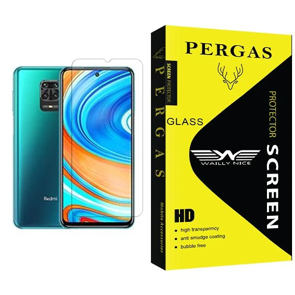 محافظ صفحه نمایش وایلی نایس مدل Pergas Glass MIX001 مناسب برای گوشی موبایل شیائومی Redmi Note 9 Pro Max
