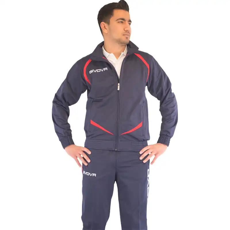 ست سویشرت و شلوار ورزشی مردانه جی ووا مدل TRG01 Blue