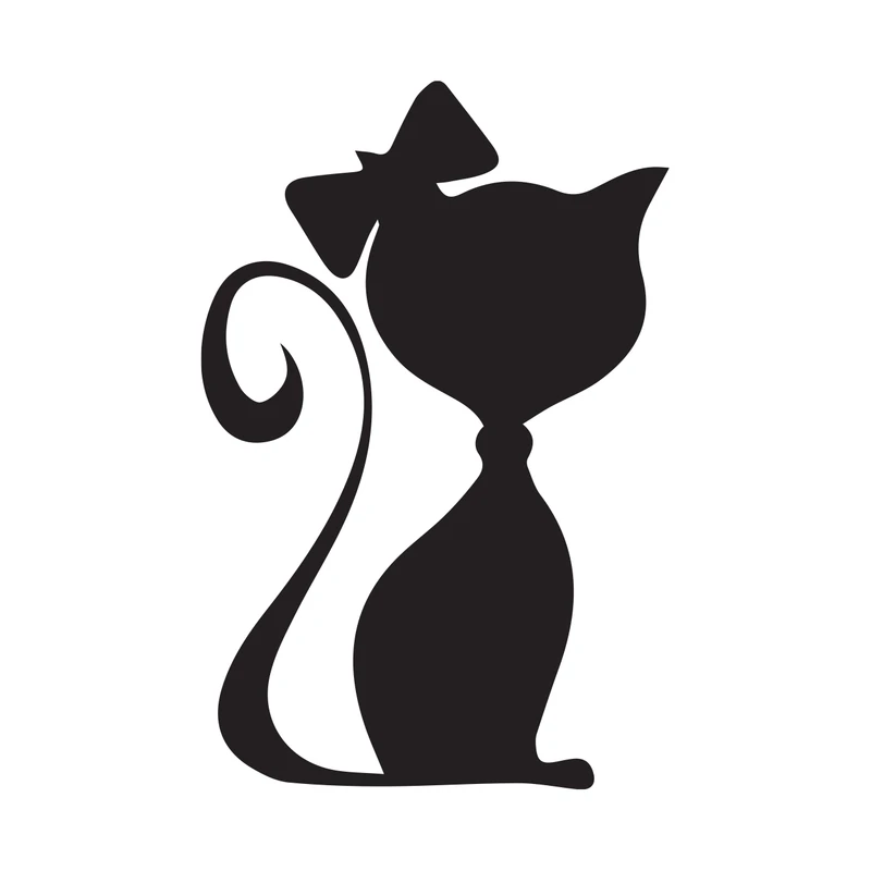 برچسب لپ تاپ پویا مارکت طرح گربه کد 677