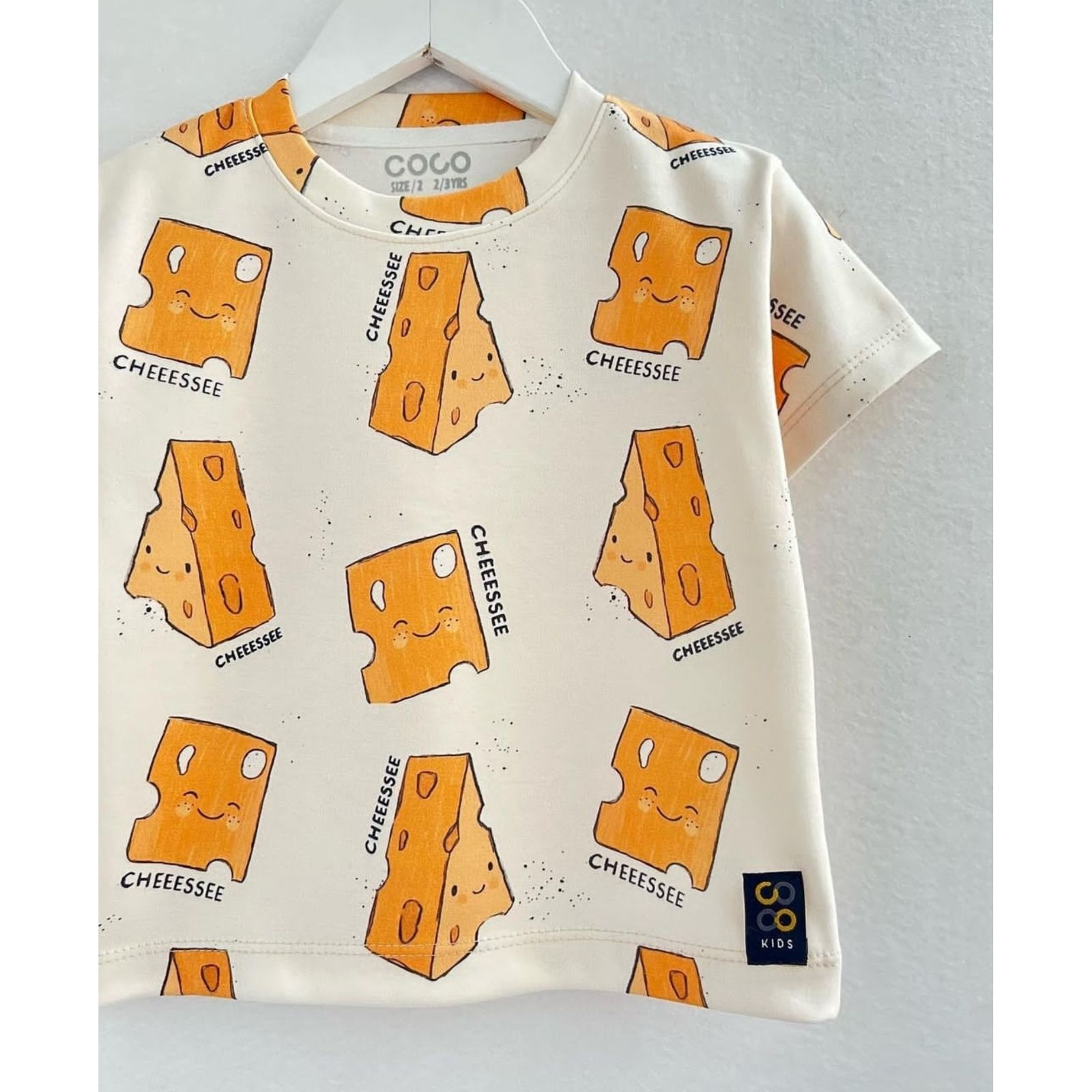 ست تی شرت و شلوار بچگانه مدل پنیر کد 0425 -  - 5