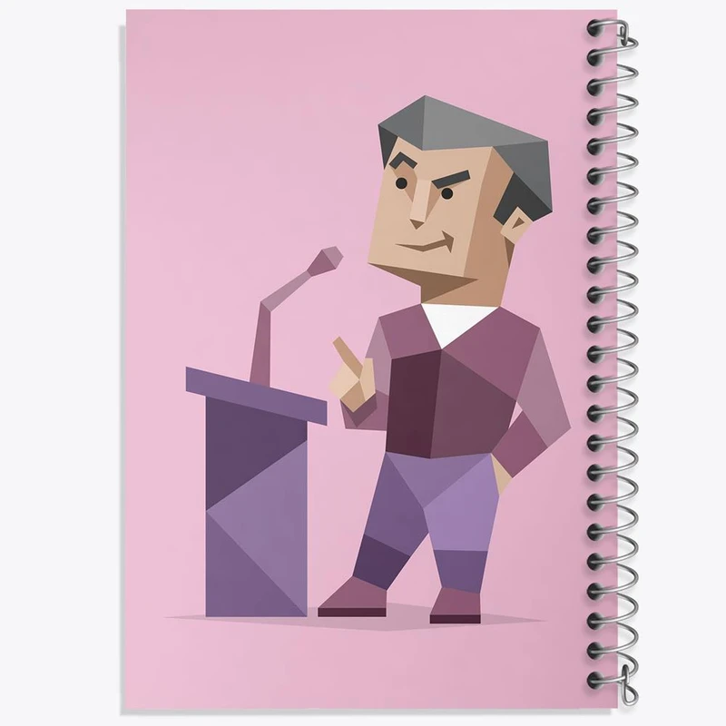 دفتر ژورنال نویسی 50 برگ خندالو مدل نقطه ای طرح تایپ شخصیتی مبلغ ENTP کد 7704