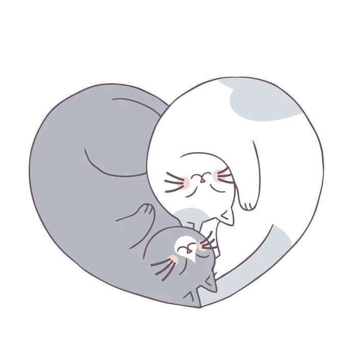 استیکر لپ تاپ مدل قلب گربه کد ST384