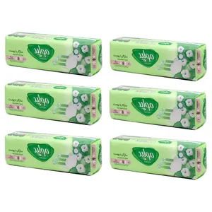 نوار بهداشتی مولپد مدل ضخیم مشبک سایز بزرگ مجموعه 6 عددی