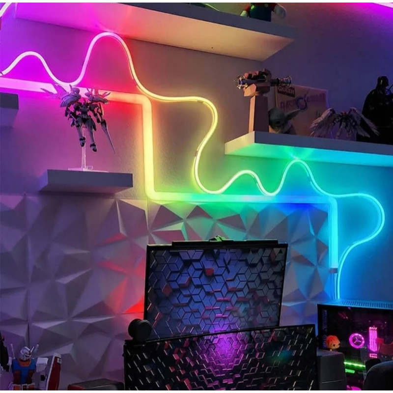 ریسه نئون دریم لایت مدل برنامه پذیر طول ۵متر به همراه آداپتور