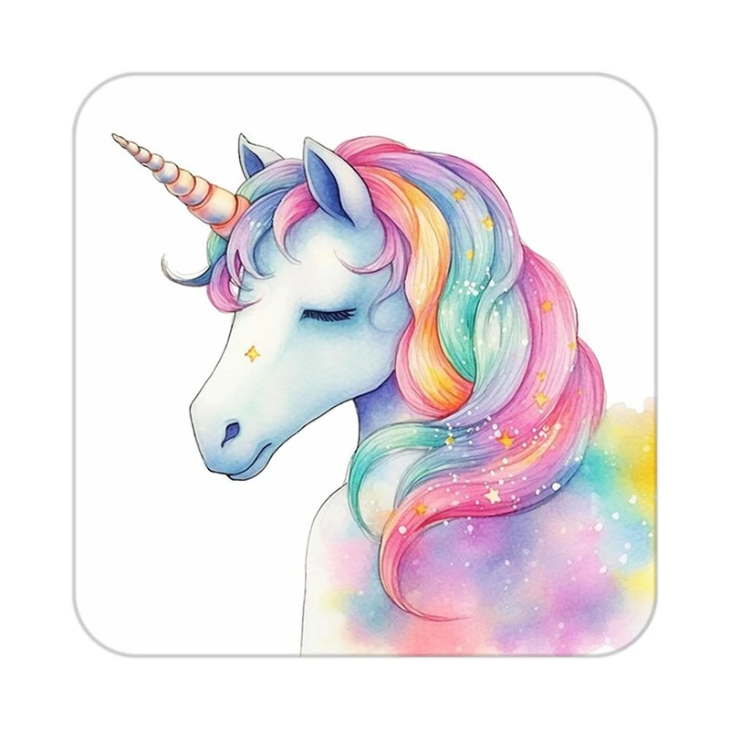 زیر لیوانی کاکتی طرح اسب تک شاخ و یونیکورن مدل mp33233