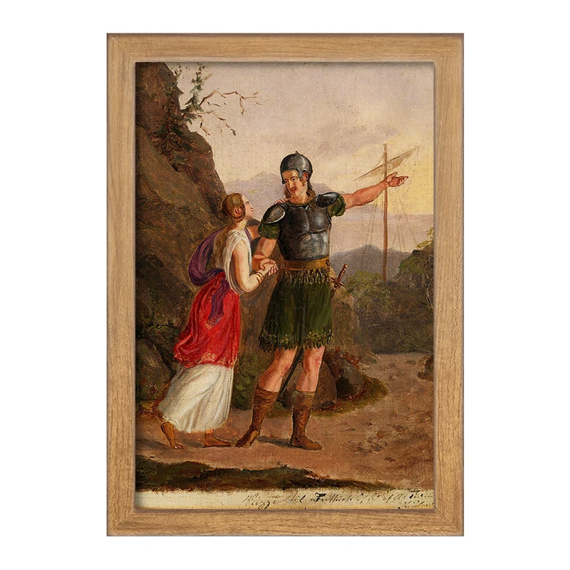 تابلو خندالو مدل نقاشی طرحی برای خروج فریتیوف اثر آدولف تایدمند کد F12331