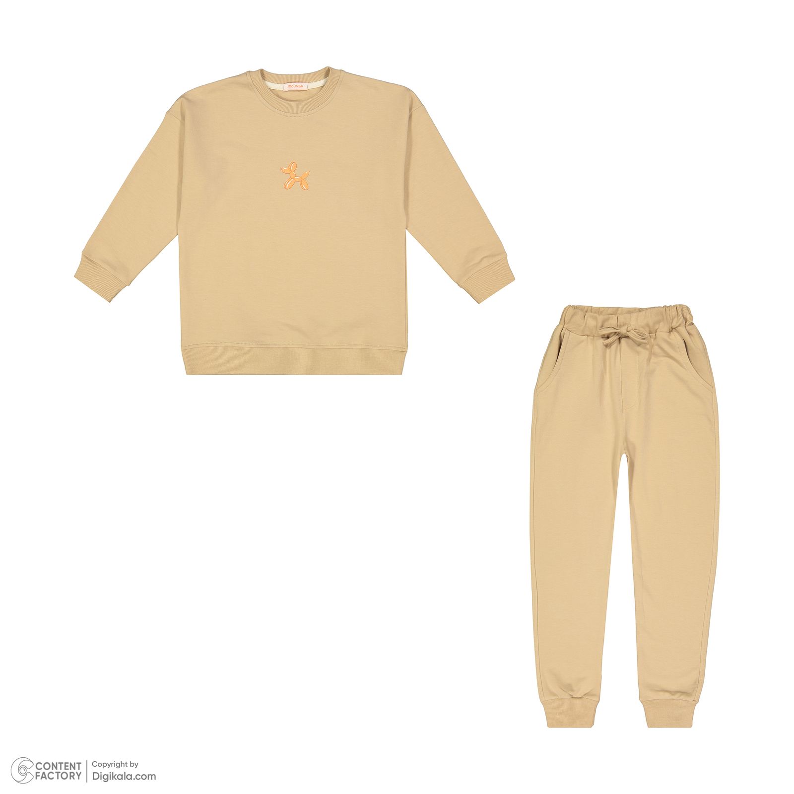 ست سویشرت و شلوار بچگانه مون‌سا مدل 4051 رنگ کرم -  - 3