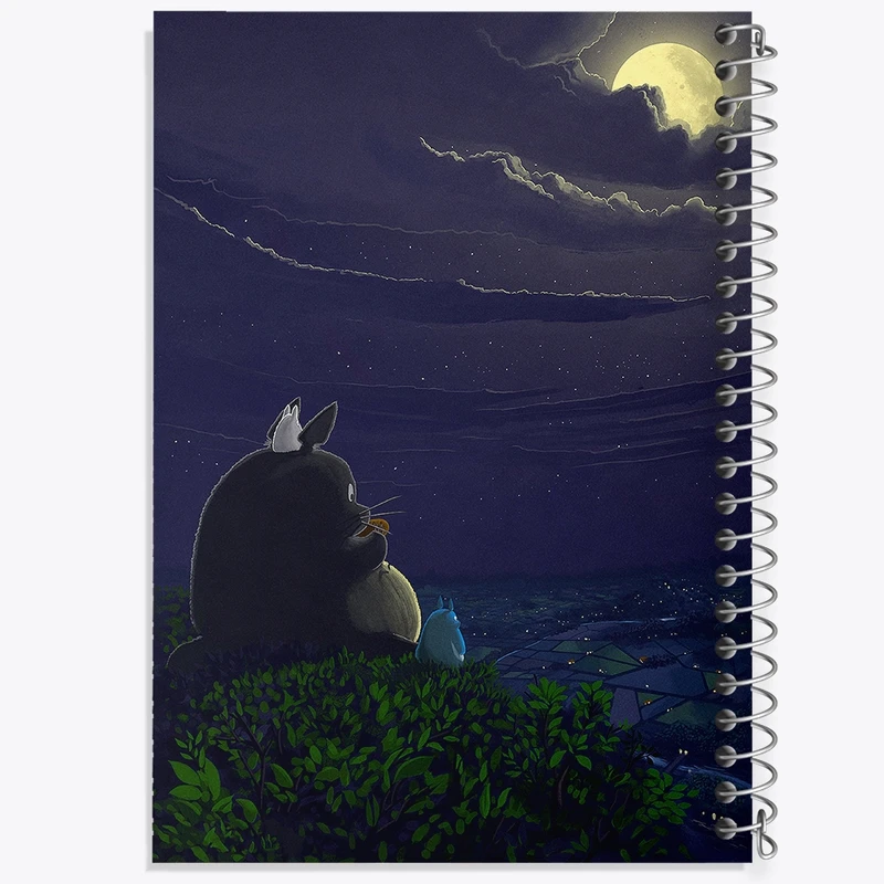 دفتر ژورنال نویسی 50 برگ خندالو مدل نقطه ای طرح انیمه توتورو (Totoro) کد F1839