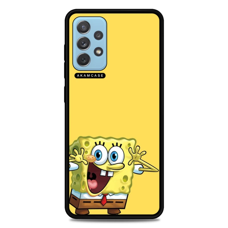 کاور آکام مدل AMC-WSGA72-SPONGE BOB11 مناسب برای گوشی موبایل سامسونگ Galaxy A72