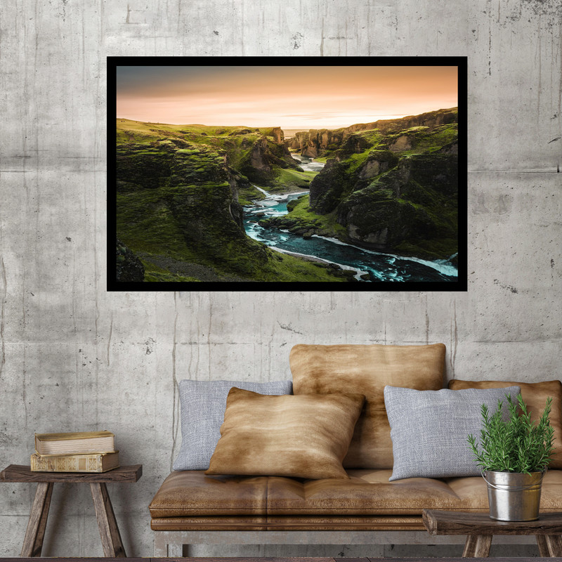 تابلو نوری بکلیت طرح دره سبز ایسلند مدل B-MO1479