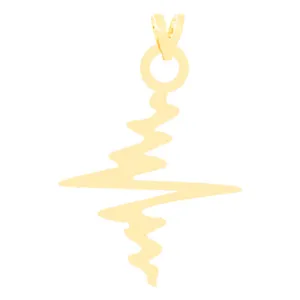 آویز گردنبند طلا 18 عیار زنانه الن نار مدل ضربان کد N3075