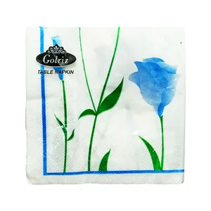 دستمال سفره گلریز مدل table napkin طرح گل لاله بسته 20 عددی