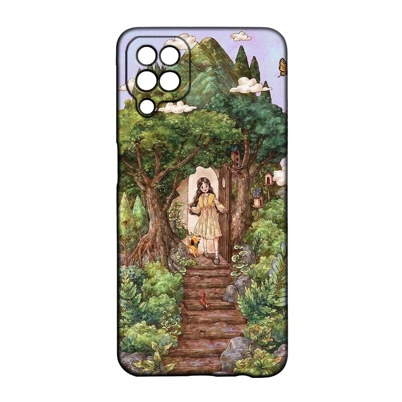 کاور طرح دخترانه کد 255 مناسب برای گوشی موبایل سامسونگ Galaxy A22 4g