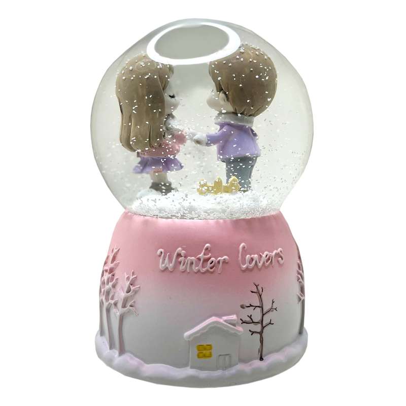 گوی موزیکال مدل Winter Lovers کد KA84873-1
