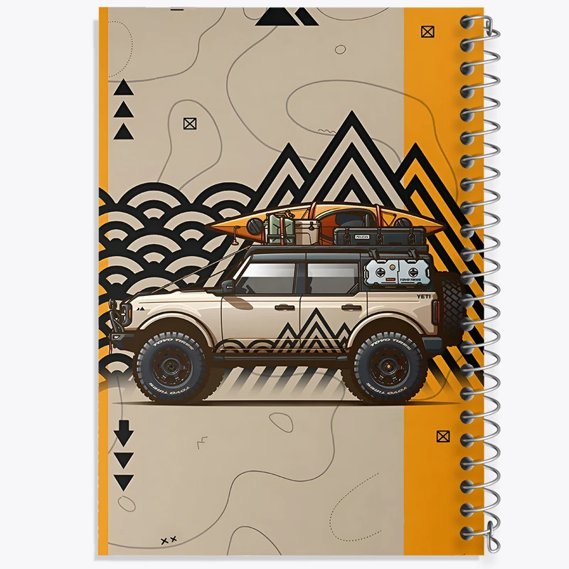 دفتر نقاشی 50 برگ خندالو طرح کمپر و طبیعت کد N2080