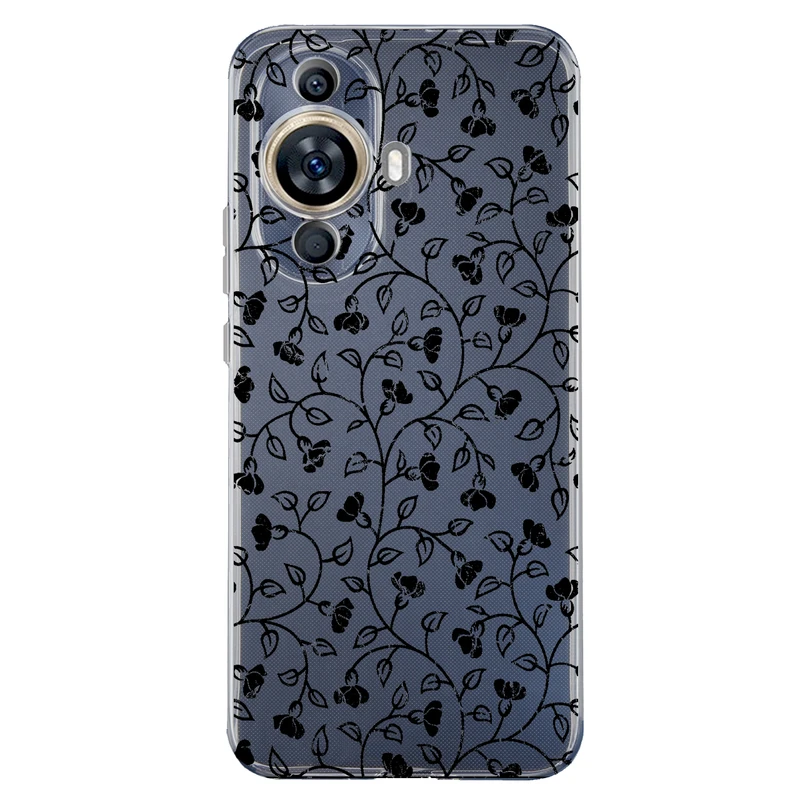 کاور مگافون طرح گل مدل C42-B مناسب برای گوشی موبایل هوآوی Nova 11  