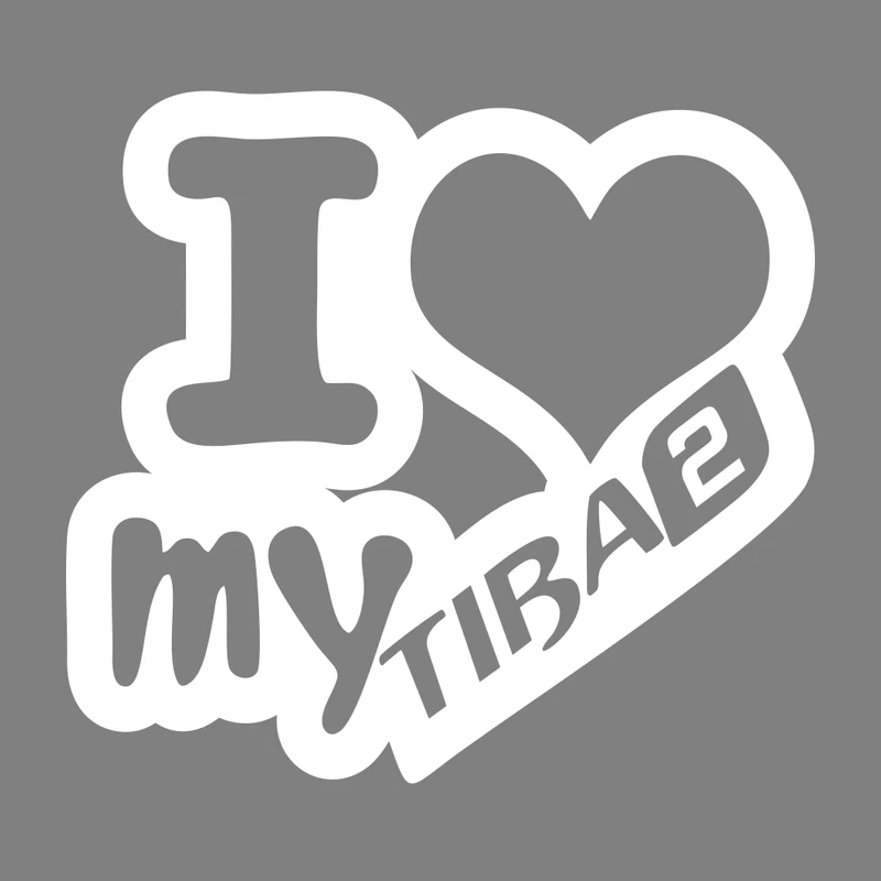 برچسب بدنه خودرو ماتریسیو طرح ماشین تیبا 2 I Love My کد M219