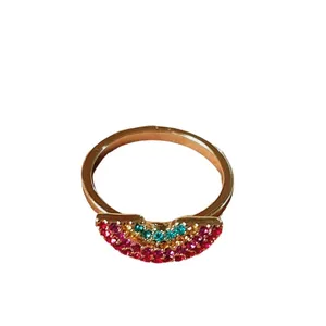 انگشتر زنانه مدل رنگین کمان