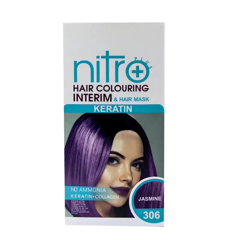 شامپو رنگ مو نیترو پلاس شماره 306 حجم 150 میلی لیتر رنگ بنفش