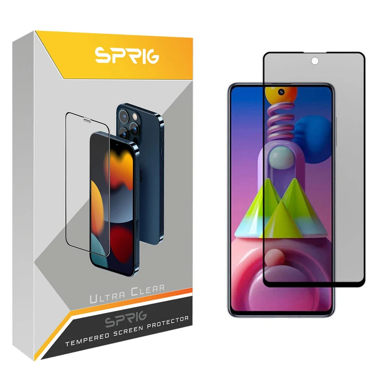 محافظ صفحه نمایش حریم شخصی اسپریگ مدل PRVSP مناسب برای گوشی موبایل سامسونگ Galaxy M51