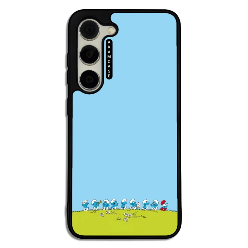 کاور آکام مدل AMC-WSGS23-SMURFS-10 مناسب برای گوشی موبایل سامسونگ Galaxy S23