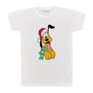 تی شرت آستین کوتاه بچگانه پرمانه طرح کارتن پلوتو کد pmt.7857
