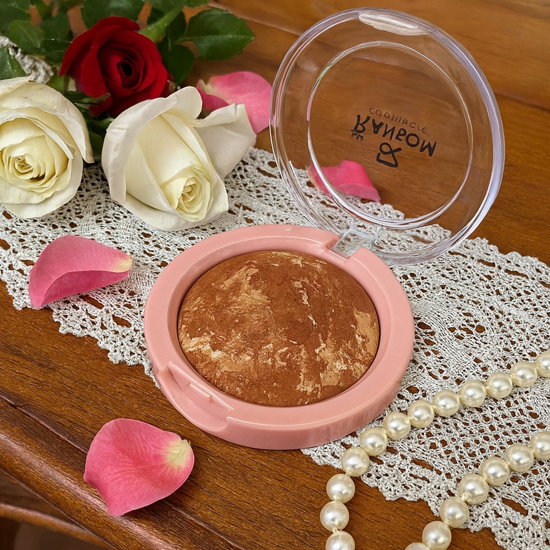رژگونه براق رنسوم مدل TERRACOTTA شماره 02