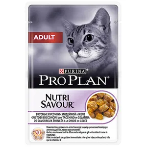 پوچ گربه پروپلن مدل Adult turky in jelly وزن 85 گرم 