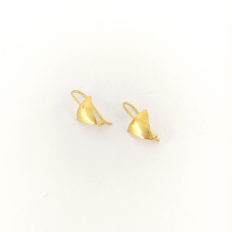 گوشواره طلا 18 عیار دخترانه طلا و جواهرسازی افرا مدل 071