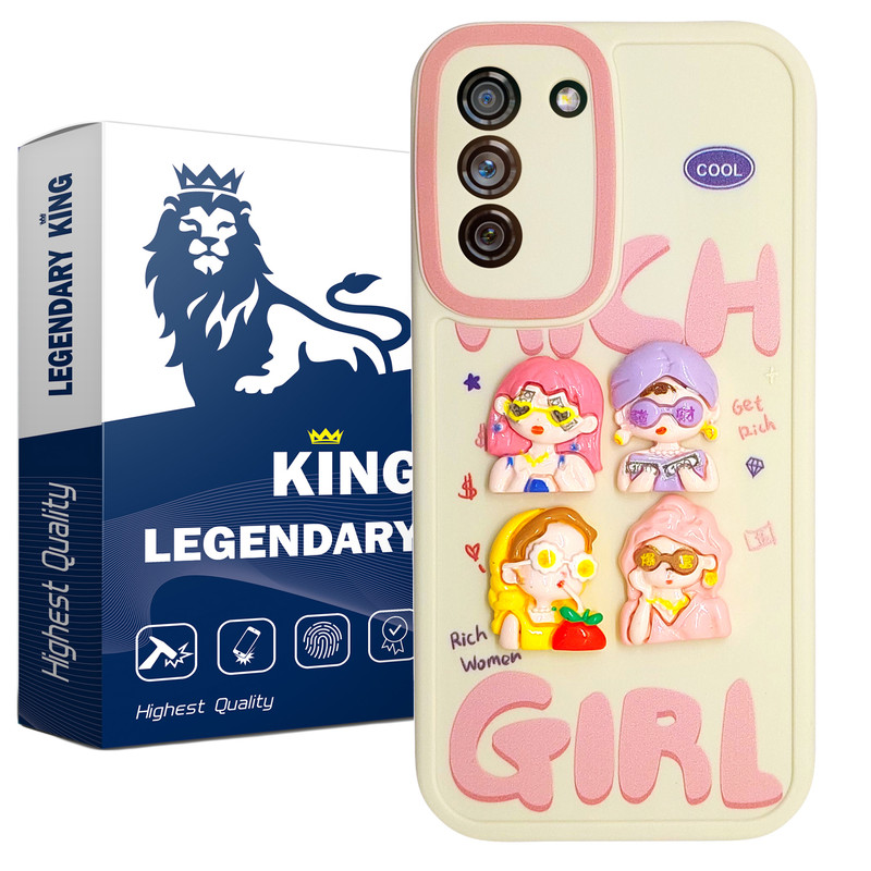 کاور لاین کینگ مدل سیلیکونی عروسک 2 مناسب برای گوشی موبایل سامسونگ GALAXY S21 FE