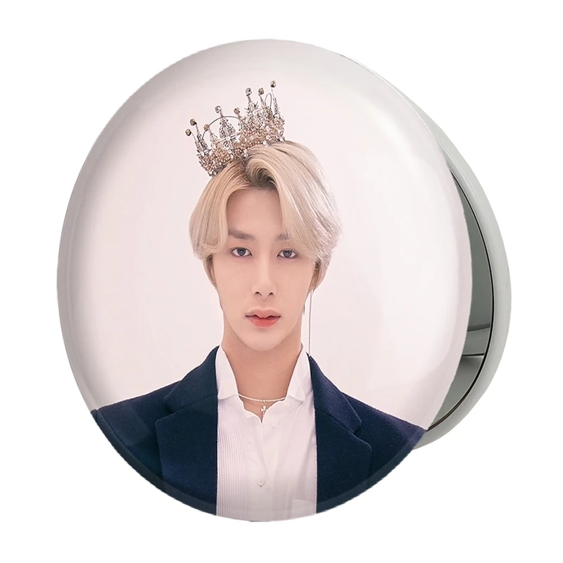 آینه جیبی خندالو طرح هیونگ وون گروه مانستا اکس MONSTA X مدل تاشو کد 21175 