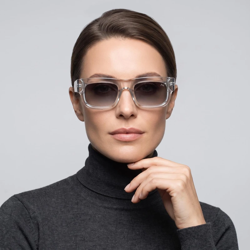 عینک آفتابی مستطیلی آلبرت وگ مدل S31111C4 Acetate Avantgarde Visionary