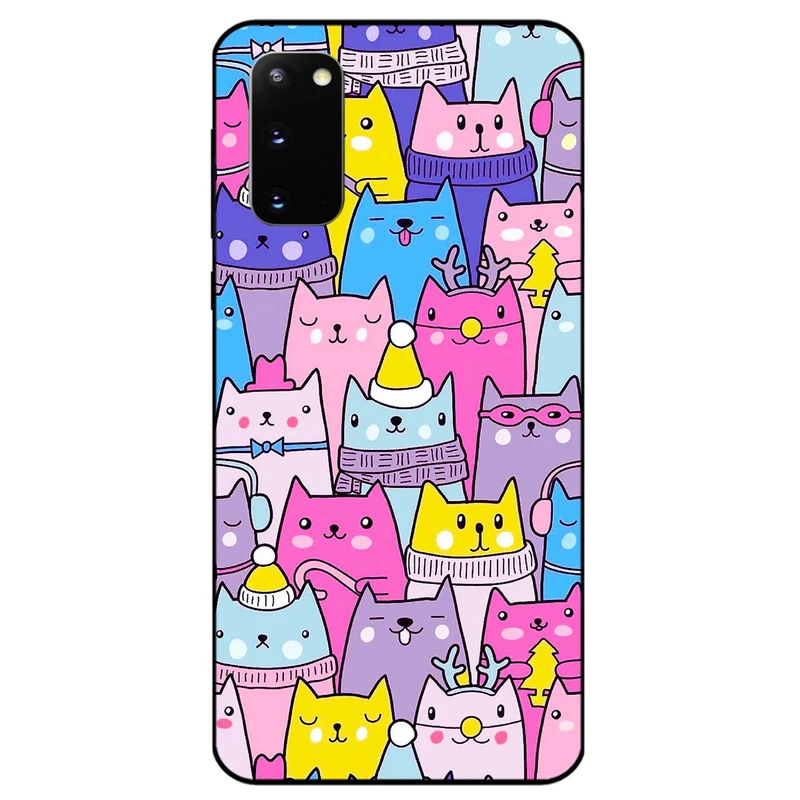 کاور مگافون طرح گربه مدل 8065 مناسب برای گوشی موبایل سامسونگ Galaxy S20 FE 2022