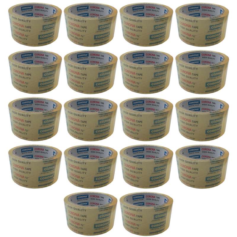 چسب پهن کرونا مدل 50mic عرض 4.8 سانتی متر بسته 18 عددی