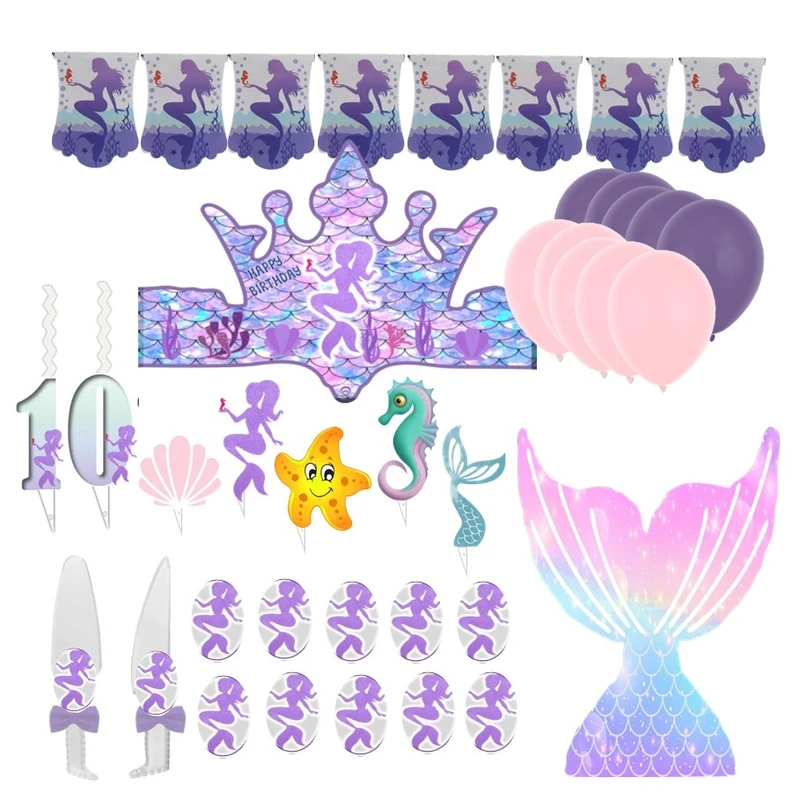 مجموعه 38 عددی تم تولد مدل پری دریایی کد 10