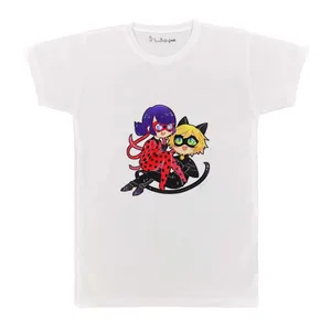 تی شرت بچگانه پرمانه طرح دختر کفشدوزکی کد pmt.5262