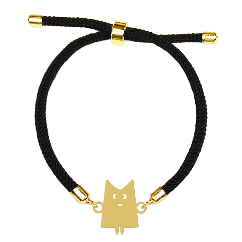 دستبند بندی زنانه هایکا مدل کارتونی گربه کد d.ha438