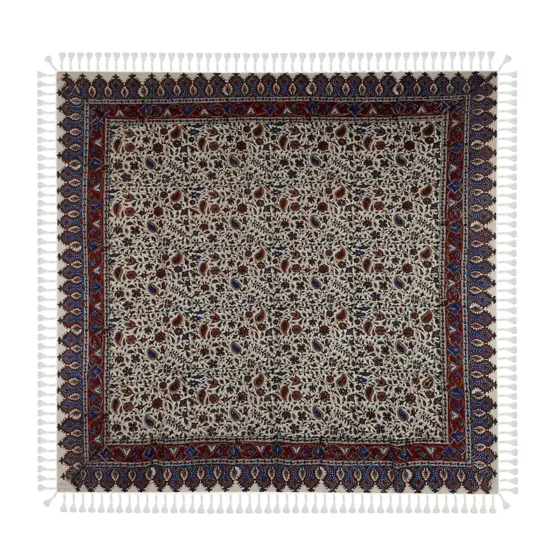 سفره قلمکار مدل بته بادامی طرح آبنوس