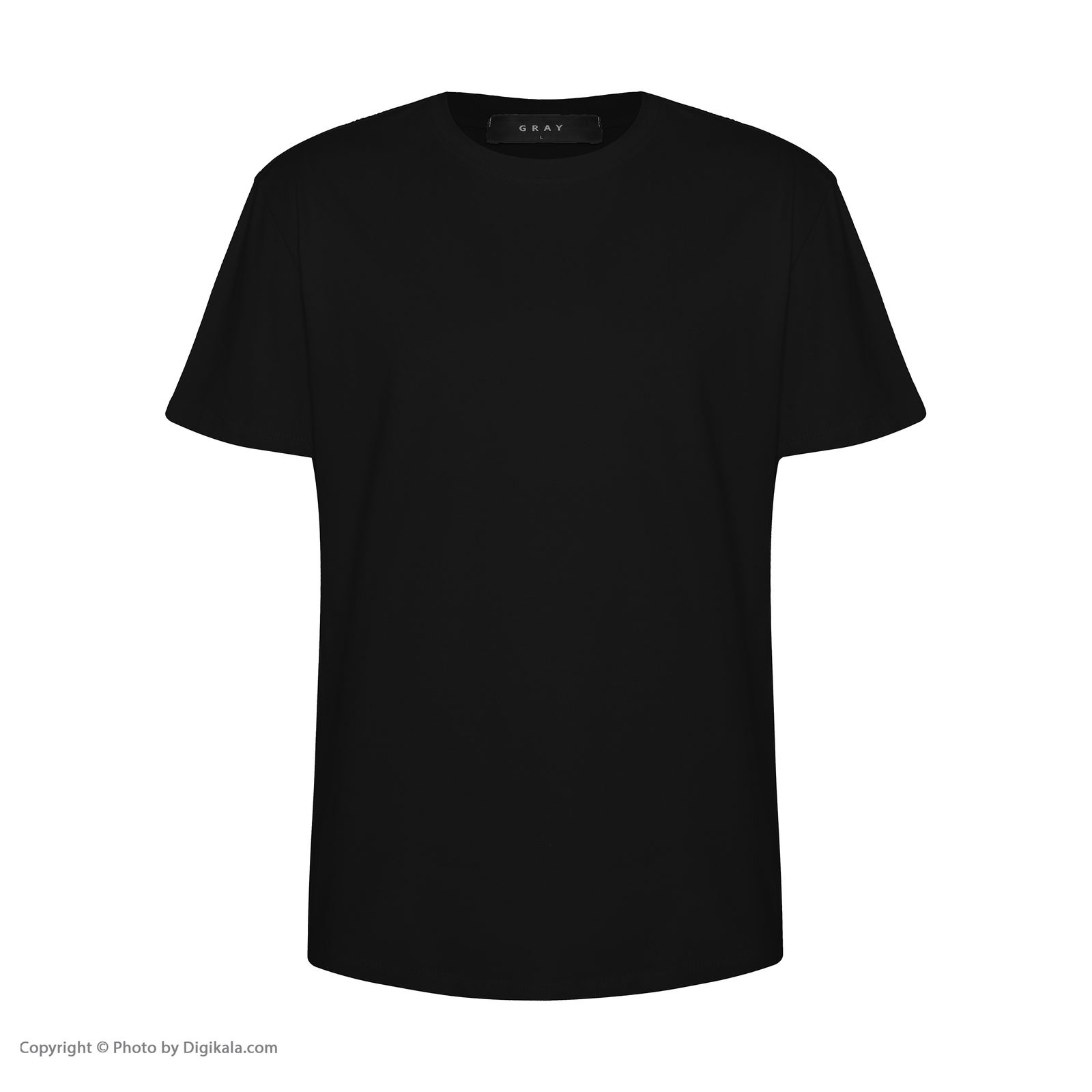 تی شرت آستین کوتاه مردانه گری مدل BASIC -  - 2