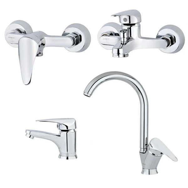 ست شیرآلات زاداک مدل لوکس مجموعه 4 عددی