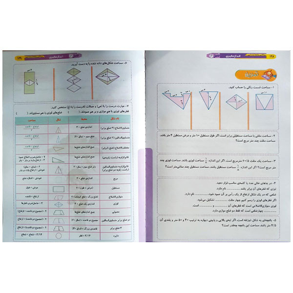 کتاب کار ریاضی را قورت بده ویژه پایه پنجم اثر محمدرضا رییسی امجد و اشرف السادات مسعودی شرکت نشر سرمشق