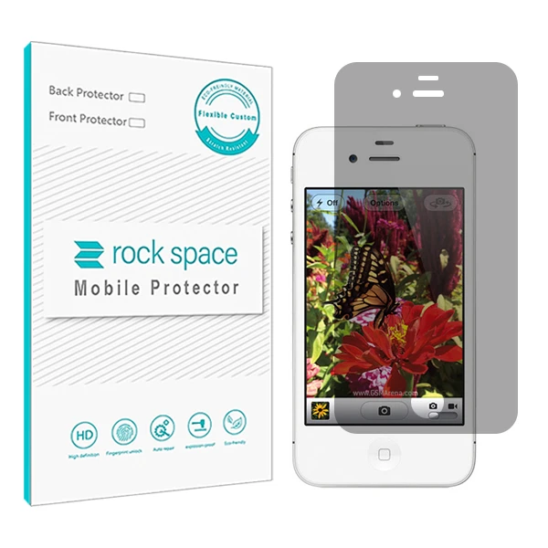 محافظ صفحه نمایش حریم شخصی راک اسپیس کد PRV مناسب برای گوشی موبایل اپل iPhone 4 / 4s